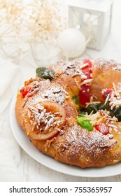 Traditional Portuguese Chrismas Cake Bolo Rei