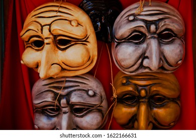 Traditional "Pulcinella" italian mask in Naples