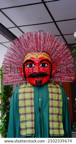 Traditional Puppets from the arts of the Betawi tribe in Jakarta, Indonesia.  Known as "Ondel-ondel"