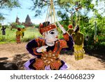 The traditional puppets of Myanmar, Bagan - handmade and made from wood, king, queen etc. 
