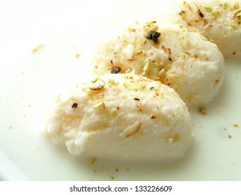 Traditional Rasmalai Indian Dessert