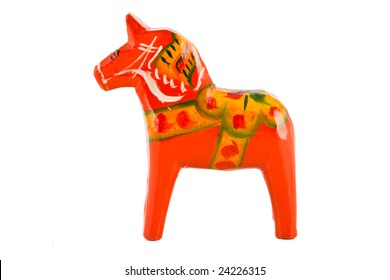 Traditional Red Swedish Dala horse