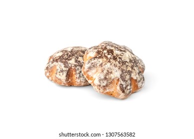 Traditional russian gingerbread isolated on white background. - Shutterstock ID 1307563582