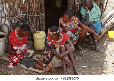 Traditional Samburu women in Kenya