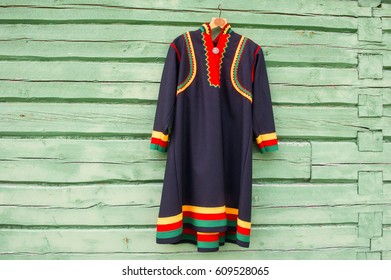 Traditional Sami Dress On A Hanger