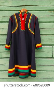 Traditional Sami Dress On A Hanger