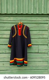 Traditional Sami Dress On A Hanger