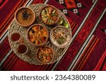 traditional saudi arabia food, groats its called in arabic jareesh, marquq,saleeg.
traditional plate in central region najd.