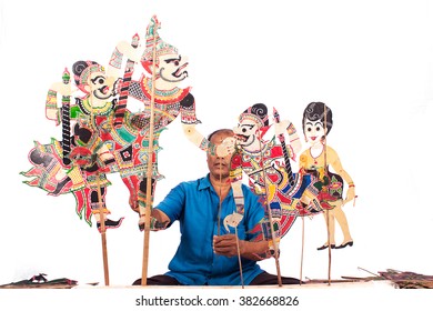 Traditional South Of Thailand Shadow Puppet Show