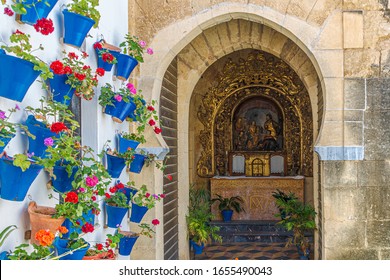 A Traditional Spanish Festival With Open Patios In Cordoba. Andalusia. Spain.