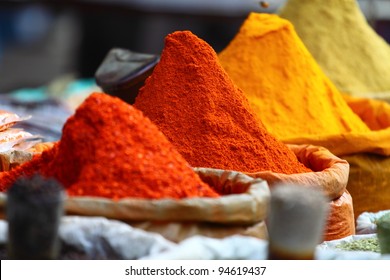 Traditional Spices Market In India.