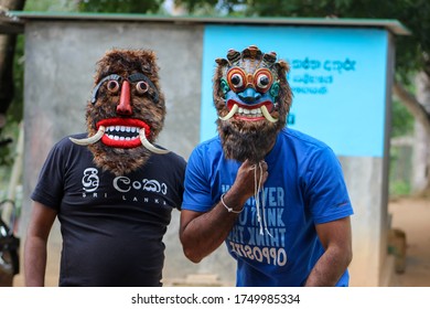 Traditional Sri Lankan Crafts ( Masks ) For Dancing 