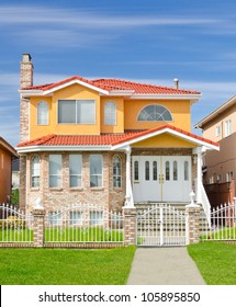 Traditional ( Standard ) Now Days Middle Class Home In The Suburbs Of Vancouver. Canada.