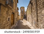 Traditional streets in an Italian Borgo, Civitella del Tronto, Italy