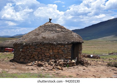 Traditional Style Housing Lesotho Called Rondavel Stock Photo 94203130 ...