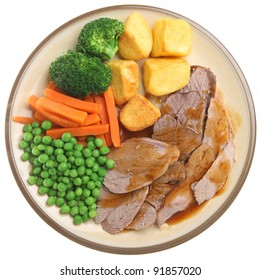 Traditional Sunday Roast Lamb Dinner