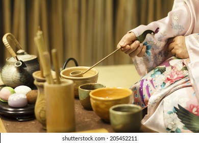 Traditional tea ceremony in Japan