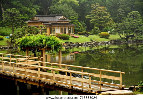 Traditional Tea House Hamarikyu Gardens Tokyo Stock Photo Edit Now