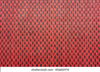 Traditional Thai flax weaving, detail of a woven mat.