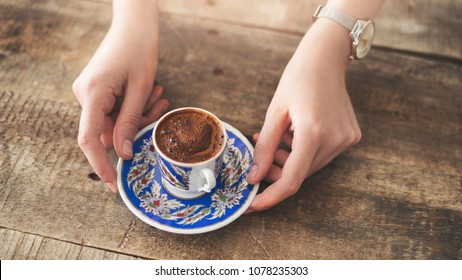 Traditional Turkish Coffee Drink Concept