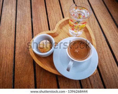 Traditional Turkish coffee for rest time