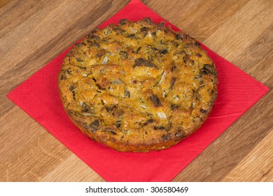 Traditional Turkish Corn Bread With Anchovy