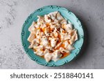 Traditional Turkish cuisine; Turkish ravioli, Turkish name; Manti, ucgen manti