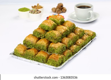 Traditional Turkish Dessert Baklava - Baklawa