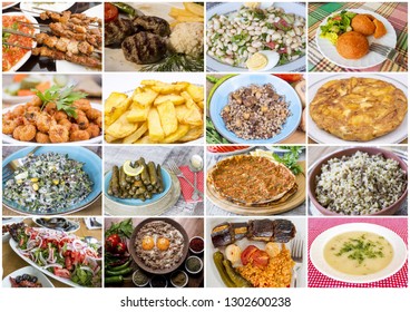 Traditional Turkish Food Collage Stock Photo 1302600238 | Shutterstock