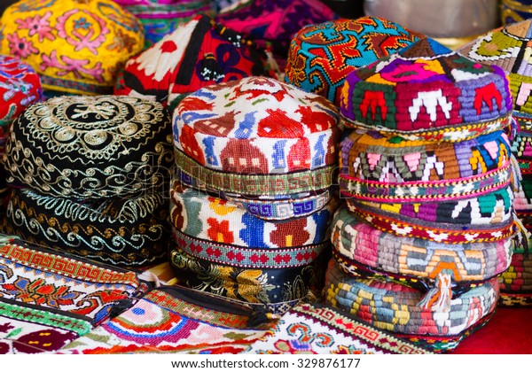 Traditional Uzbek Cap Named Tubeteika Duppi Stock Photo (Edit Now ...