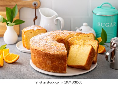 Traditional Vanilla Pound Cake With Orange Extract, Bundt Cake Recipe