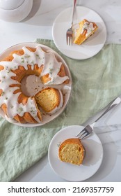 Traditional Vanilla Pound Cake With Orange Extract