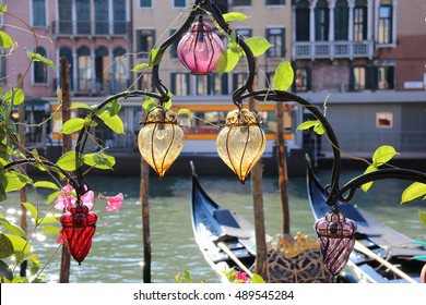 Traditional Venetian Murano Glass Lamps