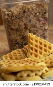 Traditional Waffel Sweet Made At Home 