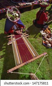 Traditional Weaver Near Cuzco Peru