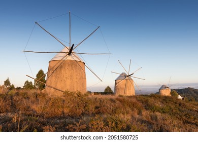 Traditional windmills in Central Portugal.
Sunset in Coimbra, Portugal