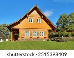 Traditional wooden cottage in Czech republic