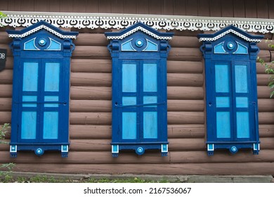 Traditional Wooden House In Irkutsk, Russia