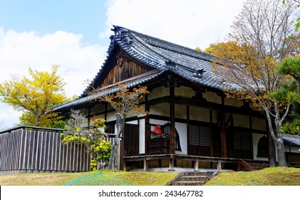 Traditional Wooden House, Japan At Day