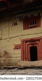 Traditional wooden houses in old manali