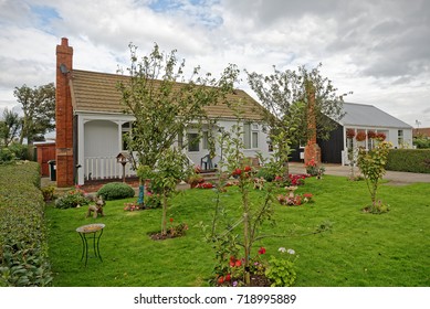 A Traditional Wooden Seaside Holiday Cottage In The UK