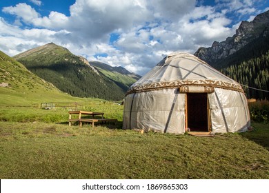 A Traditional Yurt In Kyrgyzstan