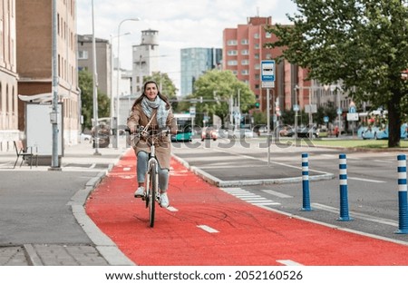 Similar – Foto Bild Radweg Fahrrad Fahrradweg