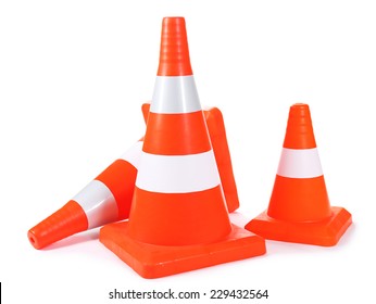 Traffic Cone Isolated On White