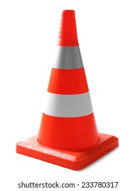 Traffic Cone Isolated On White