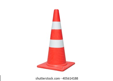 Traffic Cone Isolated On White Background