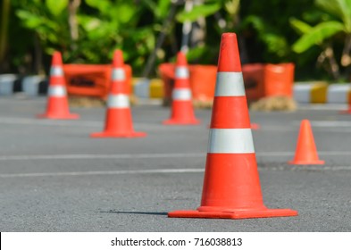 Traffic Cones In Driving School