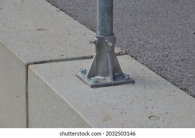 Traffic Cones Are A Necessary Aid, Especially When Repairing Roads And Sidewalks, Warning Drivers And Pedestrians Of An Obstacle On The Road, Earthworks.