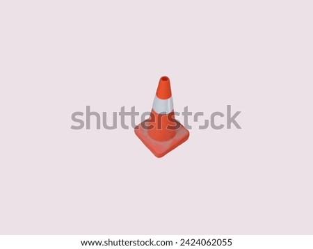 Traffic cones stand tall against a clean white backdrop, signaling caution with their vibrant hue. Guardians of safety, guiding paths and redirecting attention on the roadways.