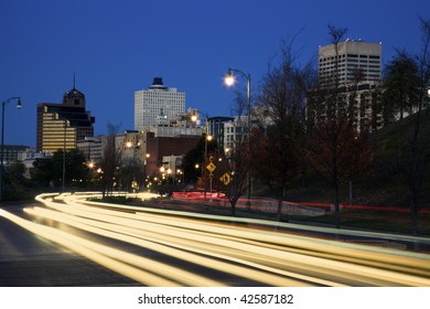 Traffic In Downtown Memphis, Tennessee, USA.